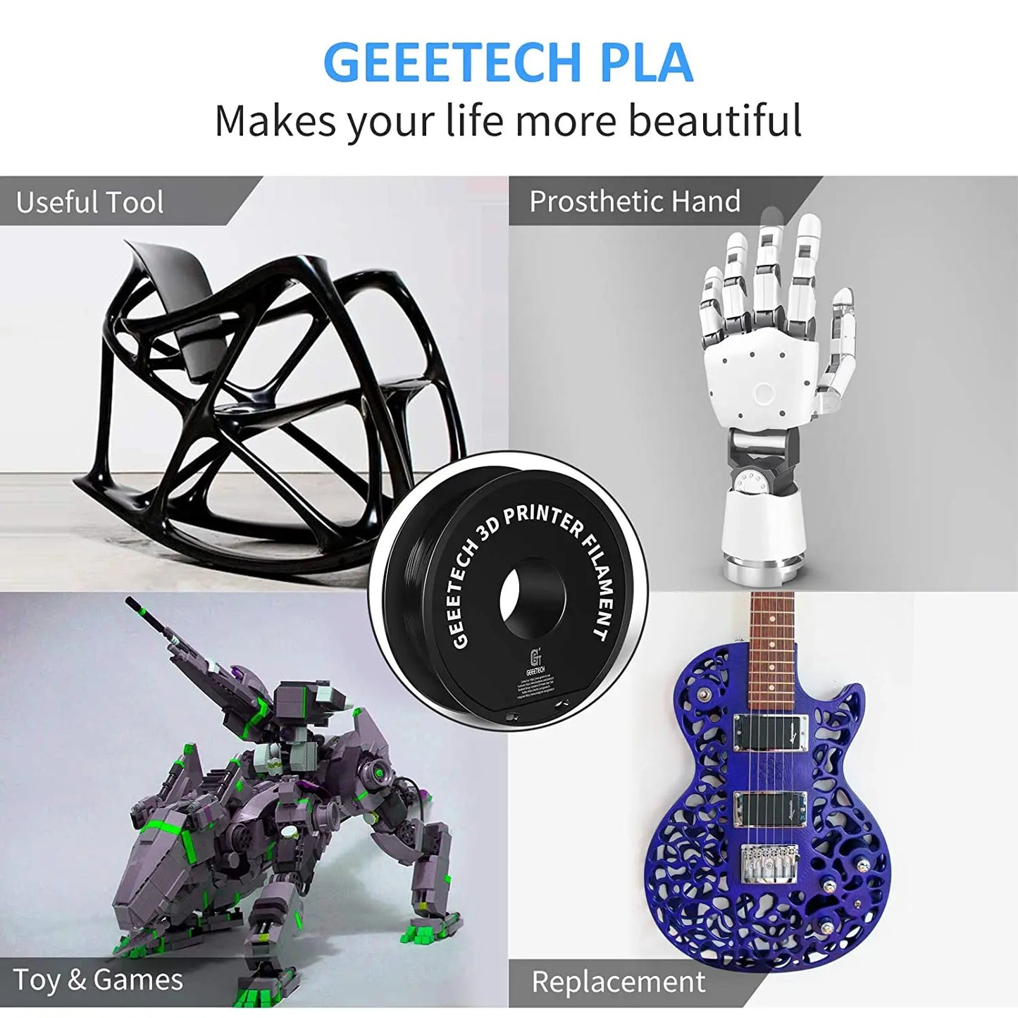Geeetech Standard PLA Filament for 3D Printing Enthusiasts
