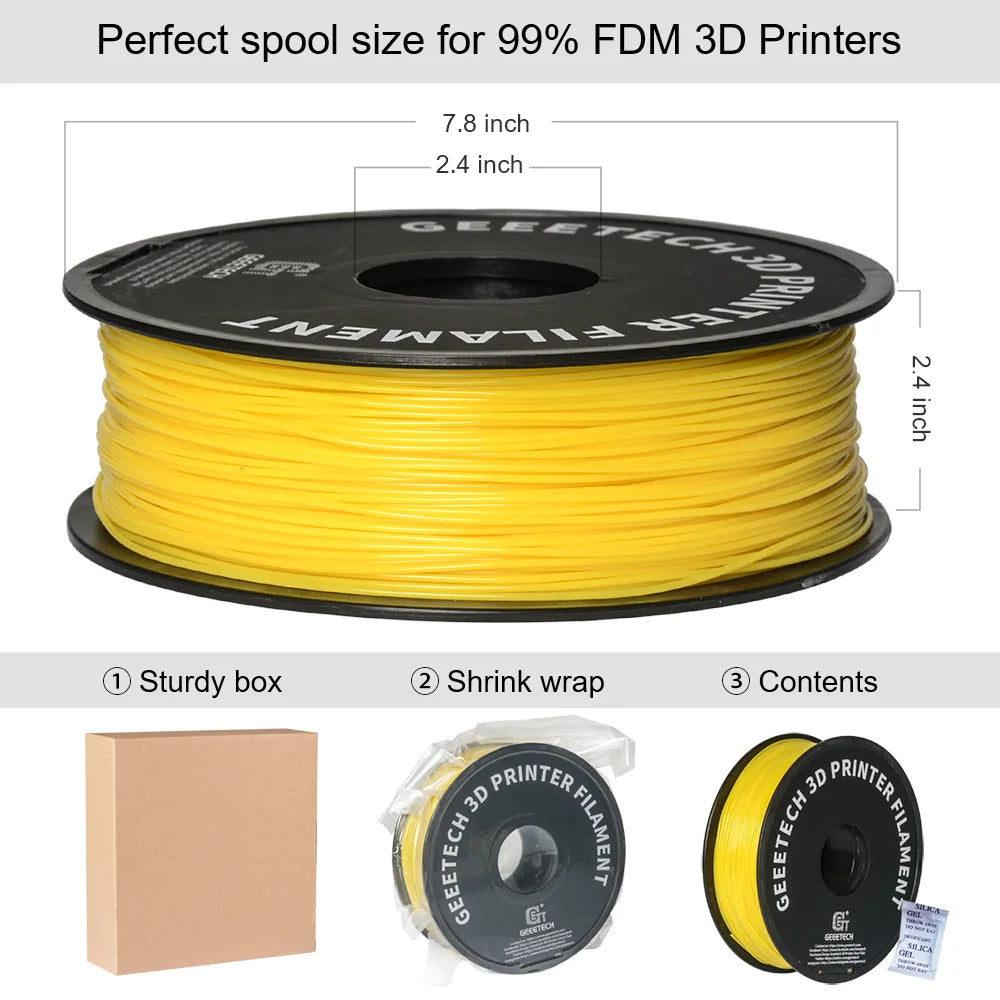 Geeetech Standard PLA Filament for 3D Printing Enthusiasts