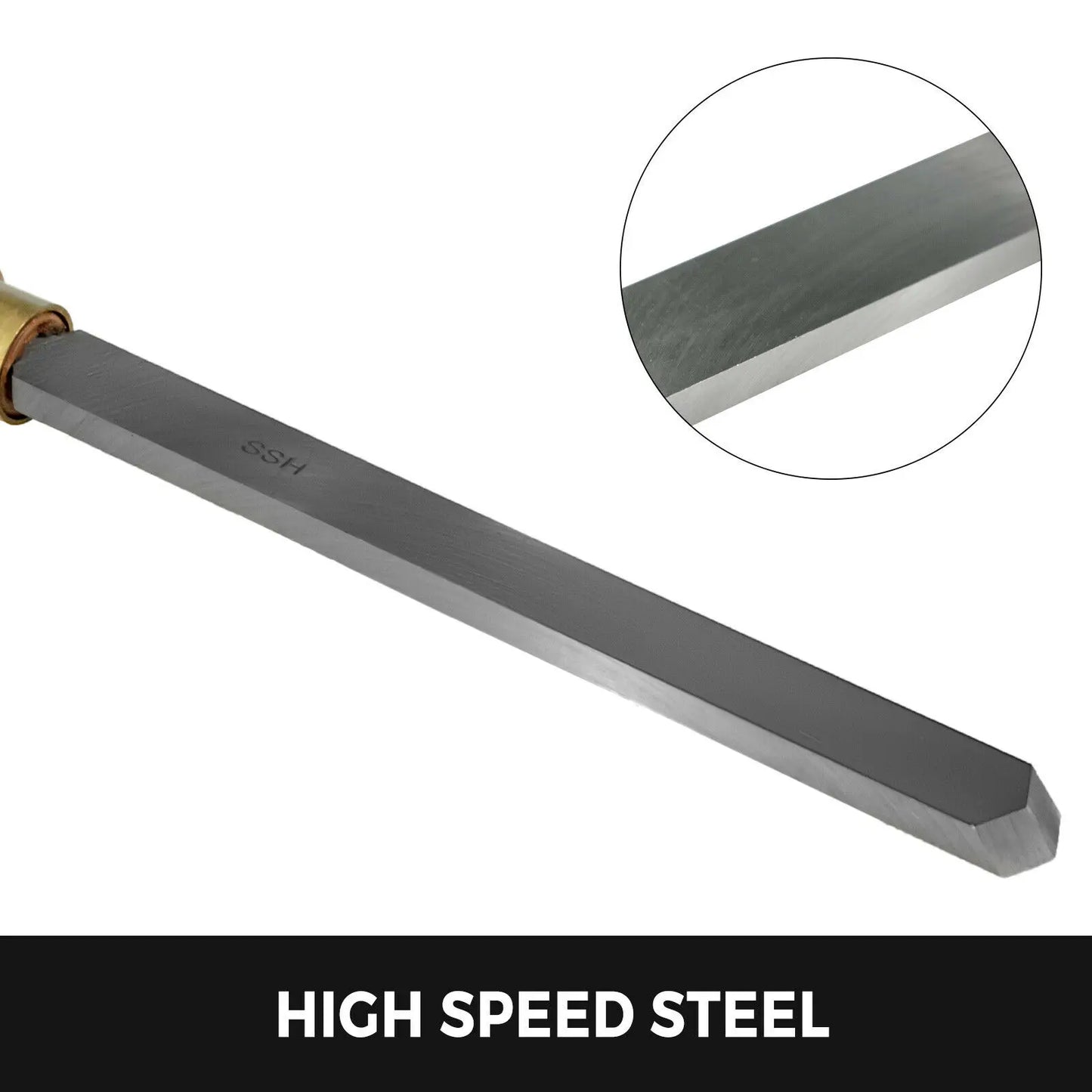 SucceBuy 9 Piece HSS Lathe Chisel Set For Wood Turning