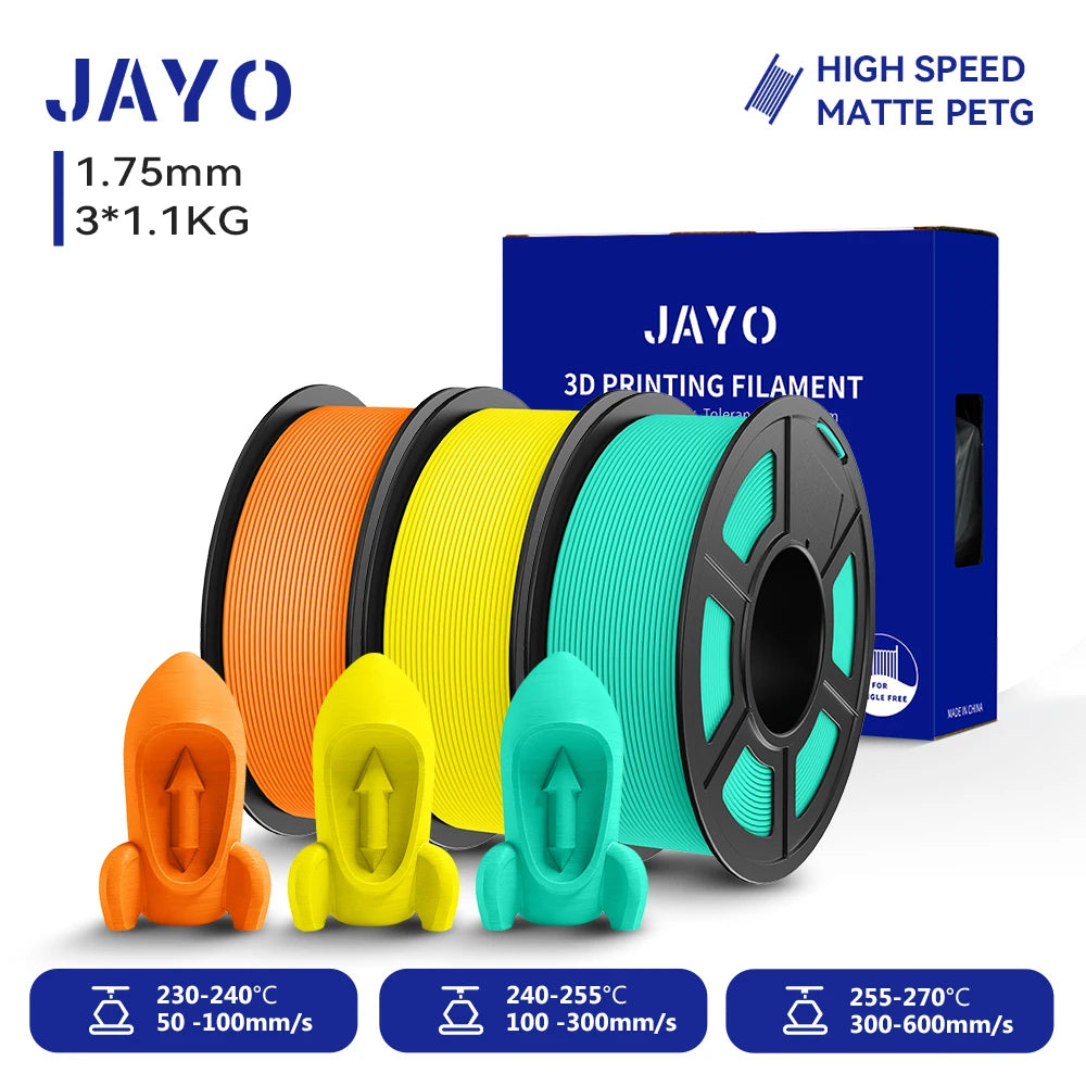 JAYO High Speed Matte PETG PLA Filament For Printing