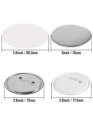 Film Button Badge Parts For Button Maker Machine Set