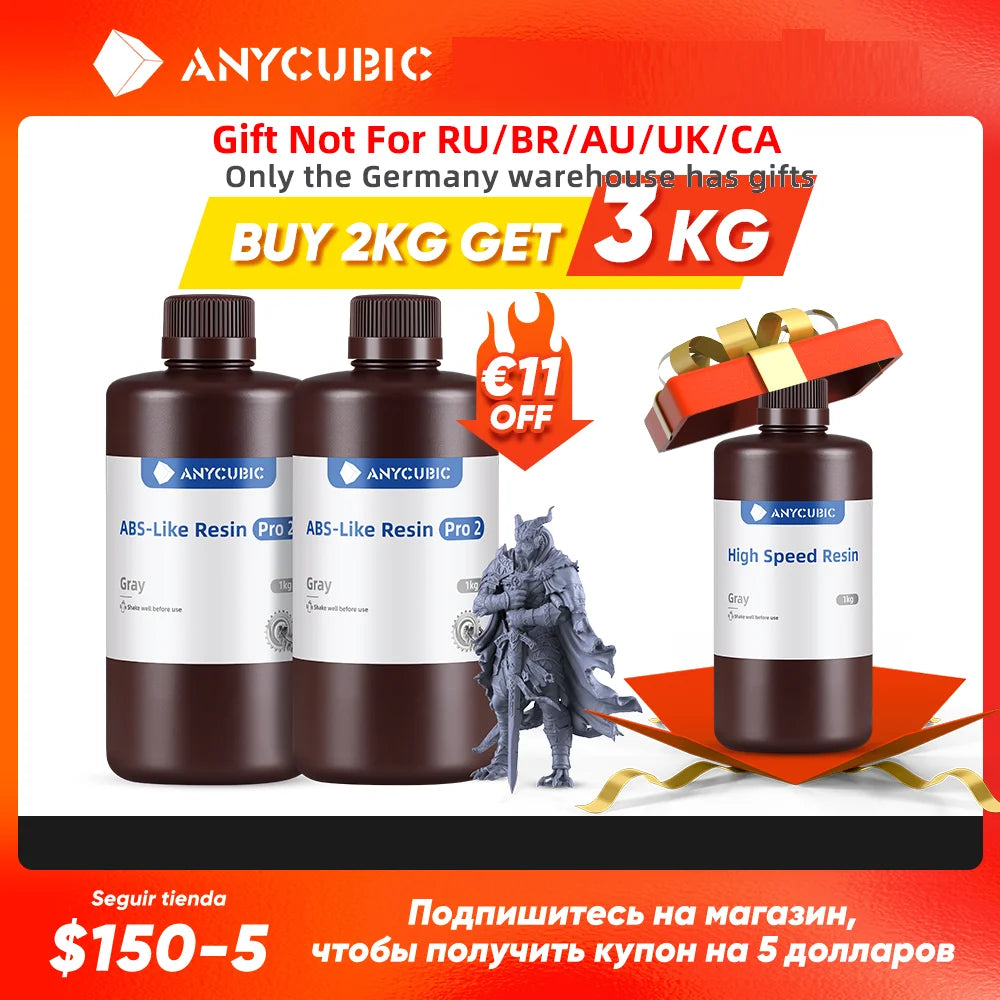 ANYCUBIC ABS Pro 2 Resin 405nm Photosensitive for LCD