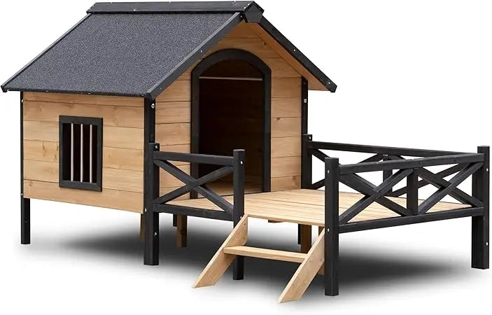Extreme Outback Log Cabin Weatherproof Outdoor Pet Kennel