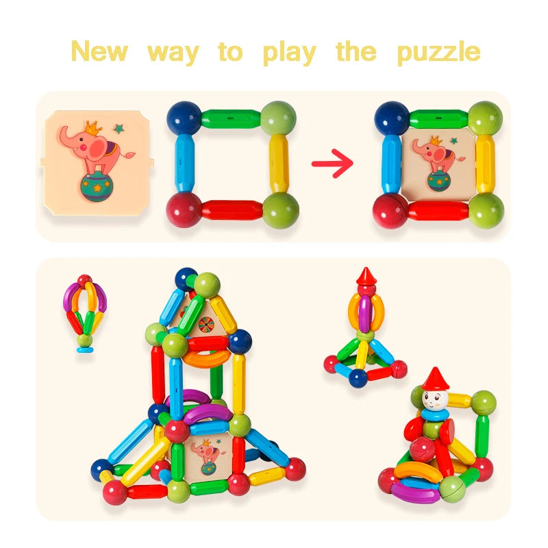 Romboss Magnetic DIY Construction Kit For Kids Montessori