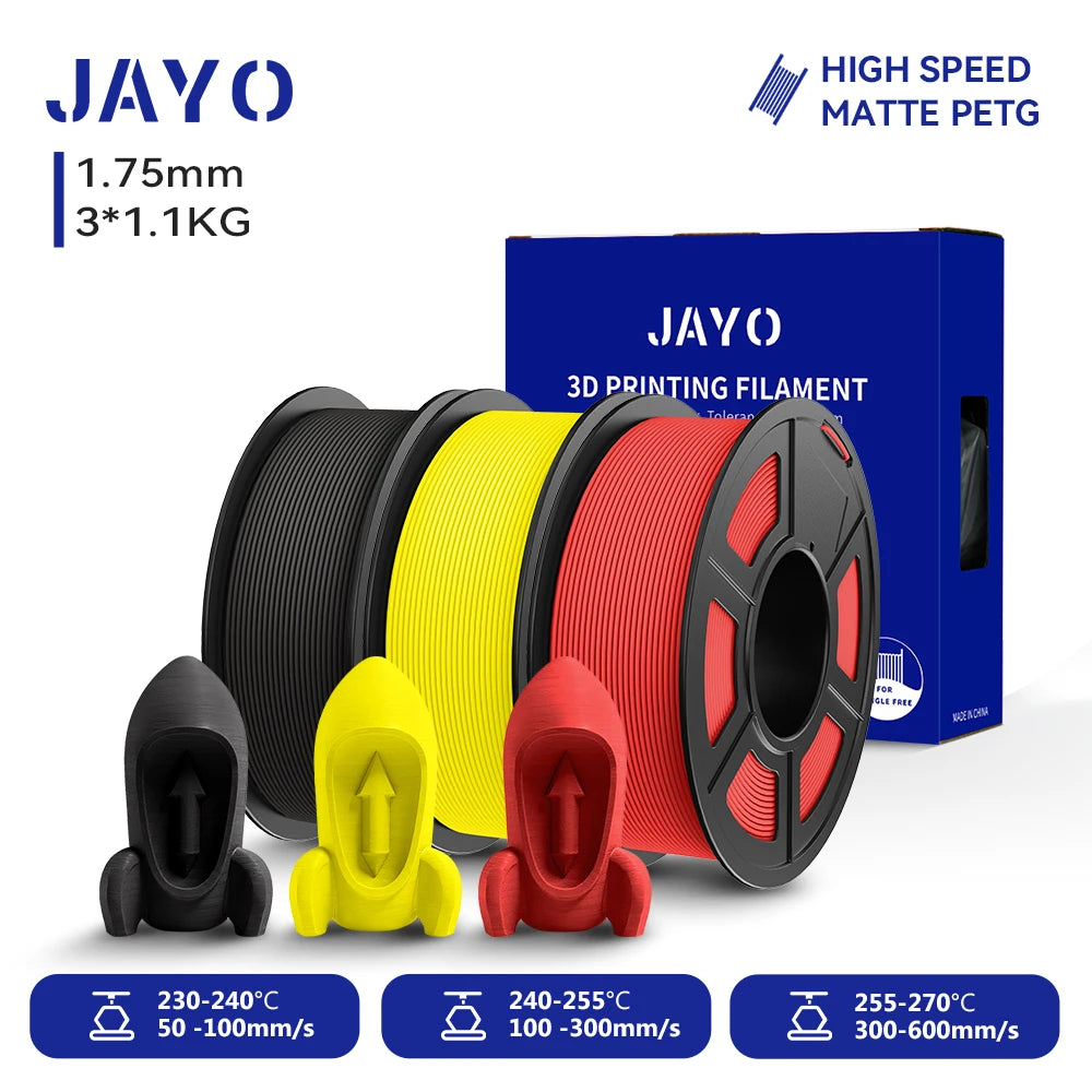 JAYO High Speed Matte PETG PLA Filament For Printing
