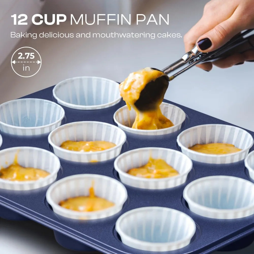 Nonstick Bakeware Set Bake Sheets And Cookie Pans Oven