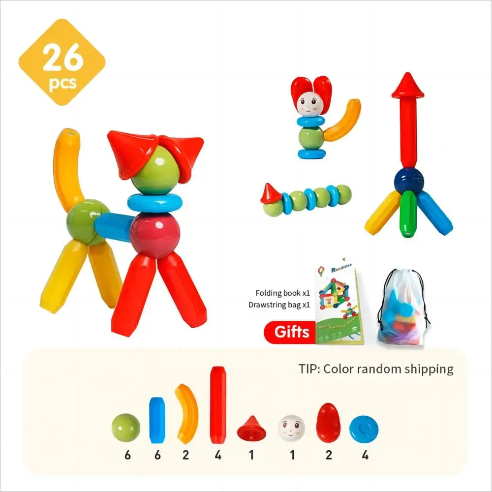 Romboss Magnetic DIY Construction Kit For Kids Montessori