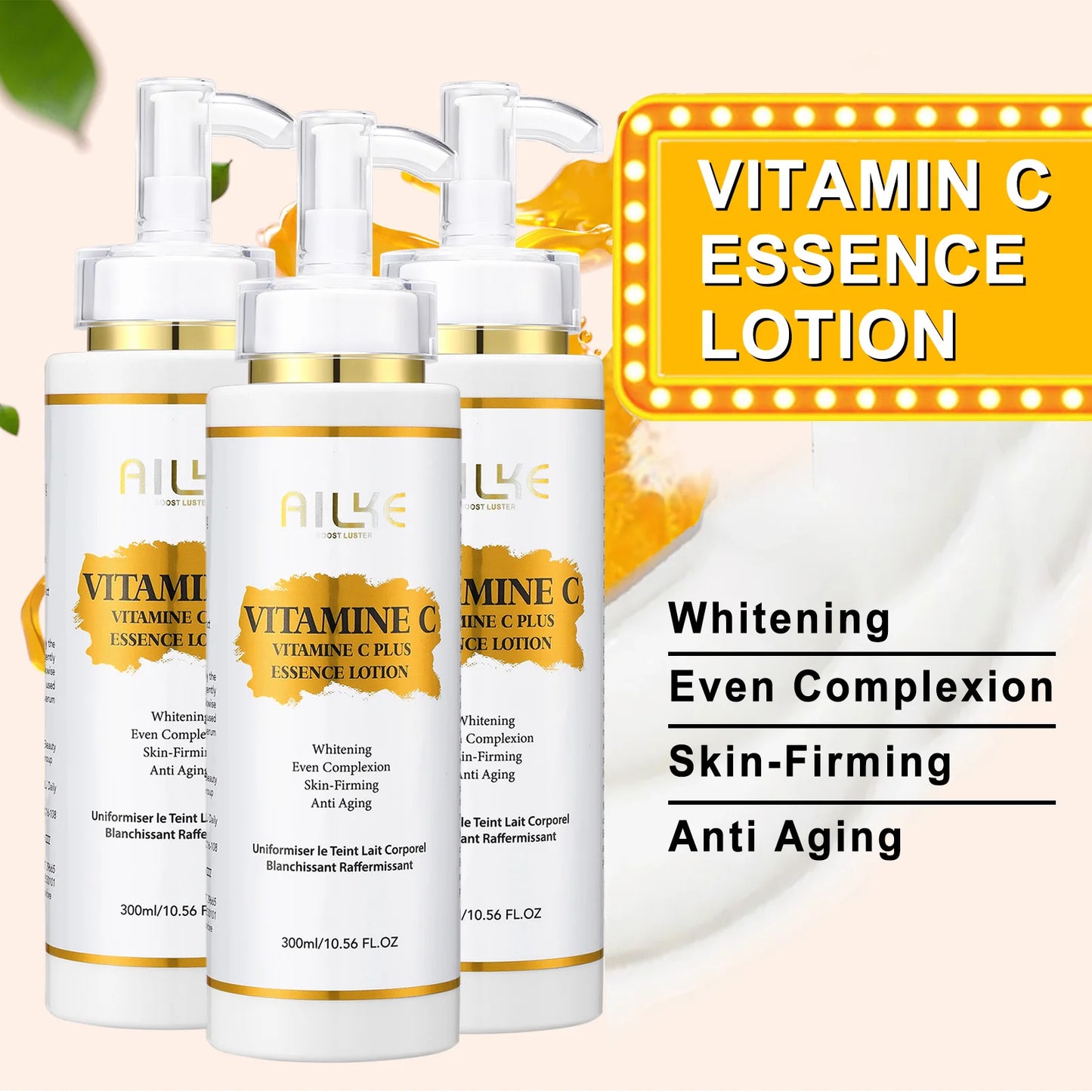 AILKE Lightening Vitamin C Hyaluronic Acid Body Cream