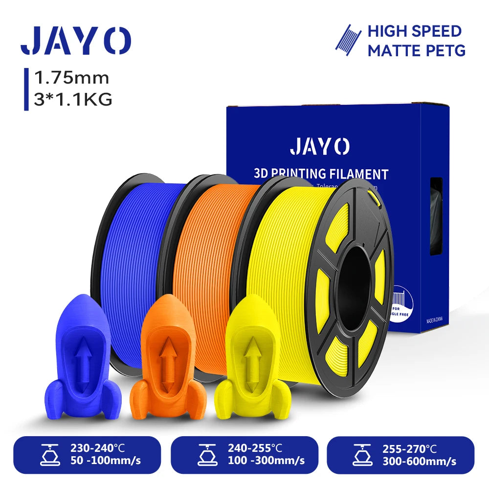 JAYO High Speed Matte PETG PLA Filament For Printing