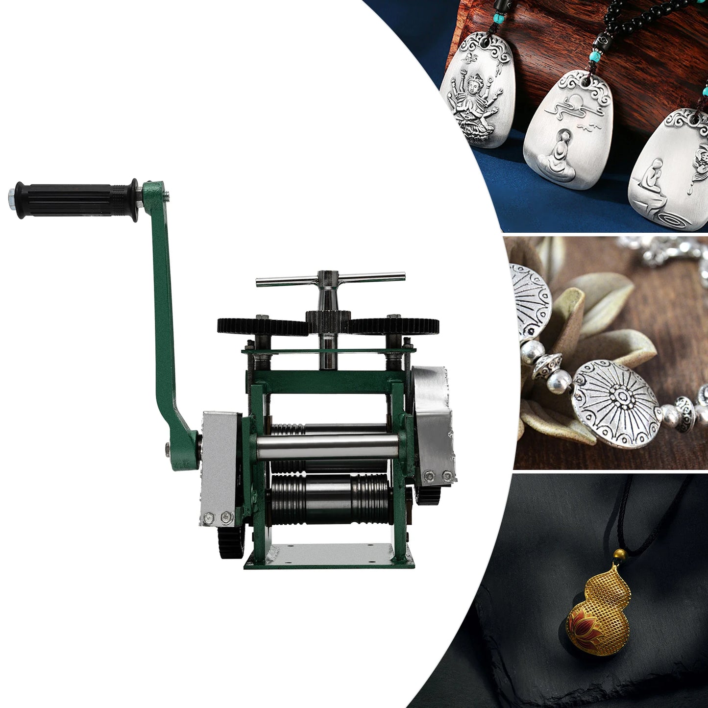 Gear 3in1 Jewelry Rolling Mill For Sheet Wire Semicircle