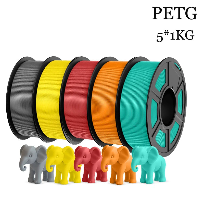 TECBEARS PETG Filament Set for 3D Printer Projects