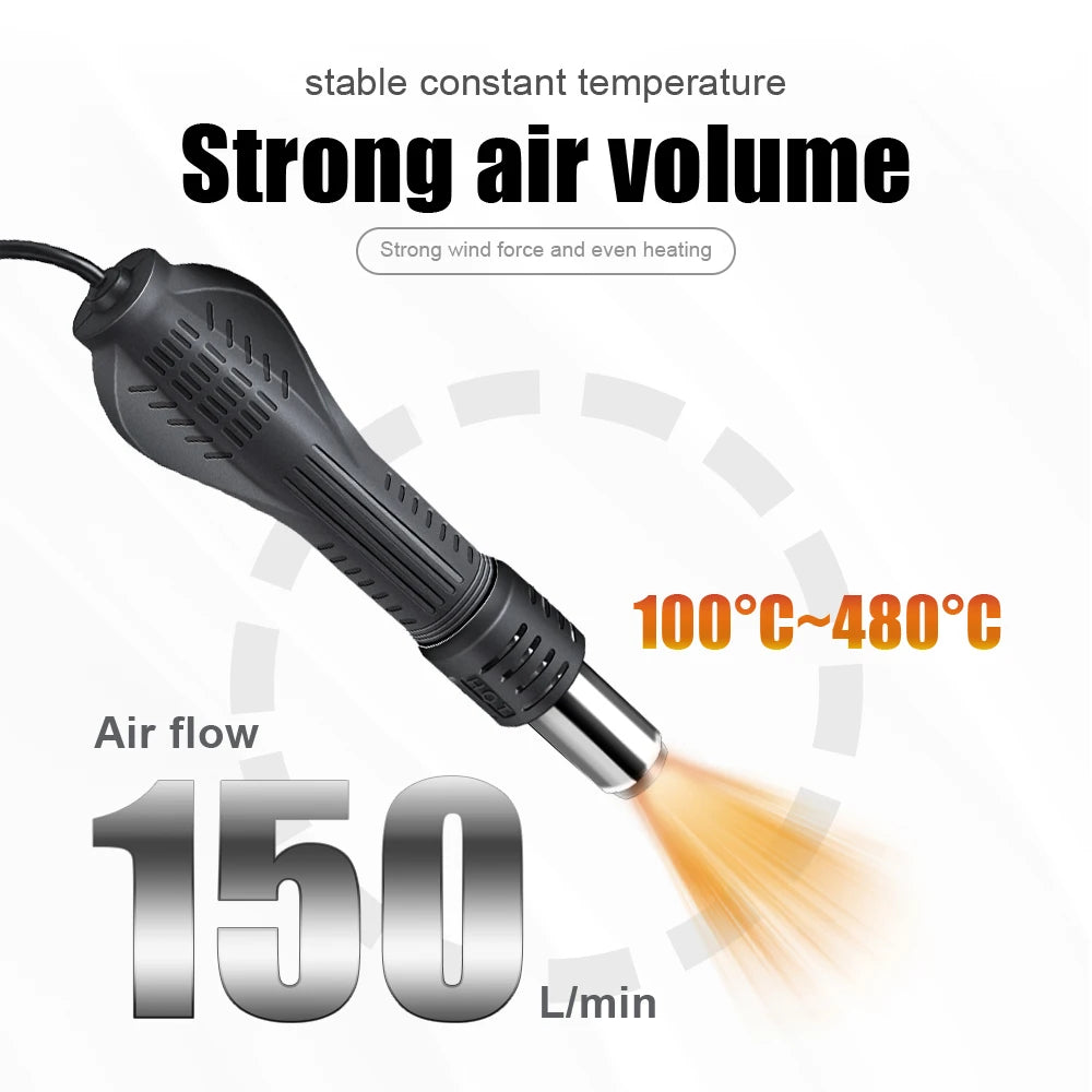 JCD 8898 2 In 1 Soldering Station With Hot Air And Iron
