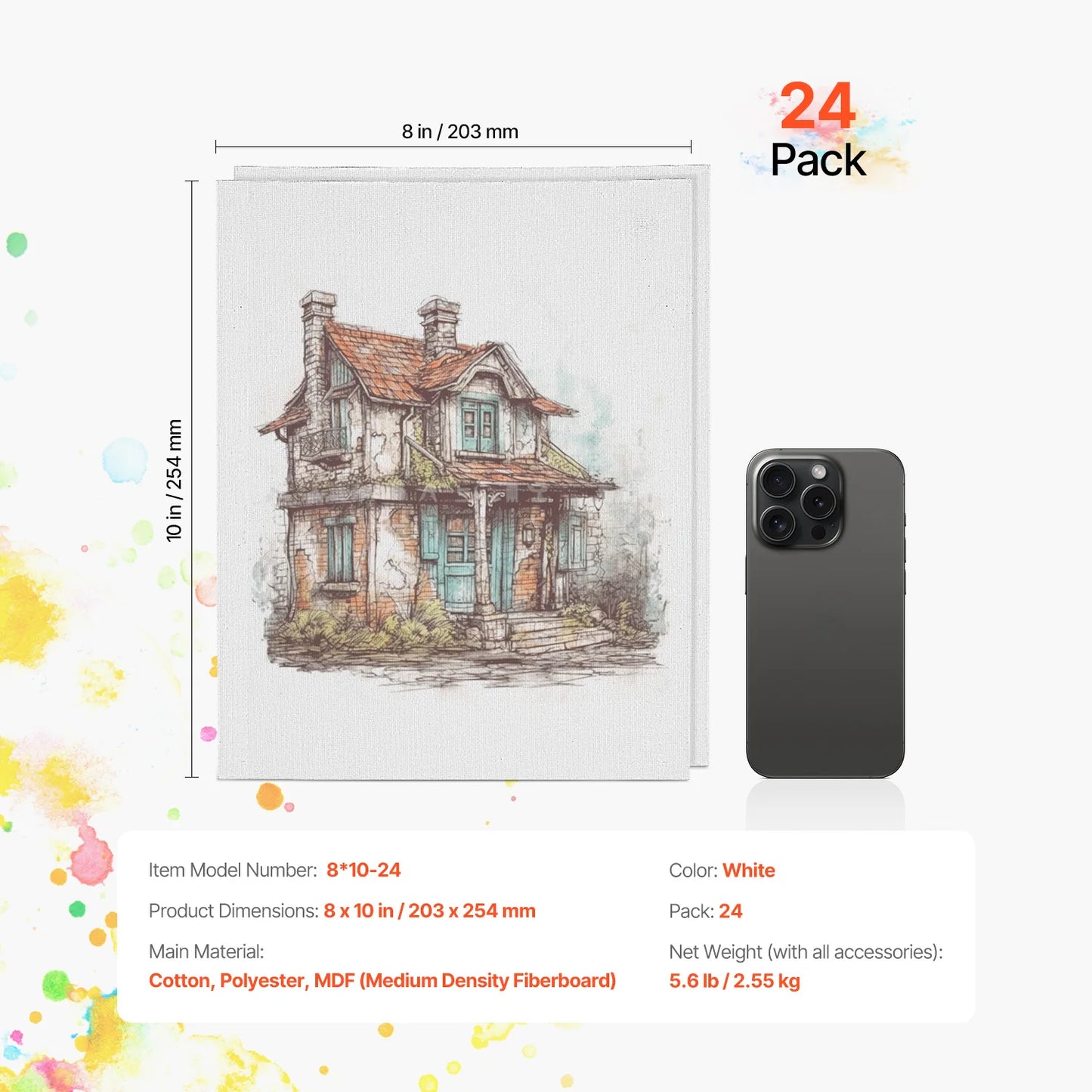 Canvas Boards for Painting Sketching Panels and Mixed Media