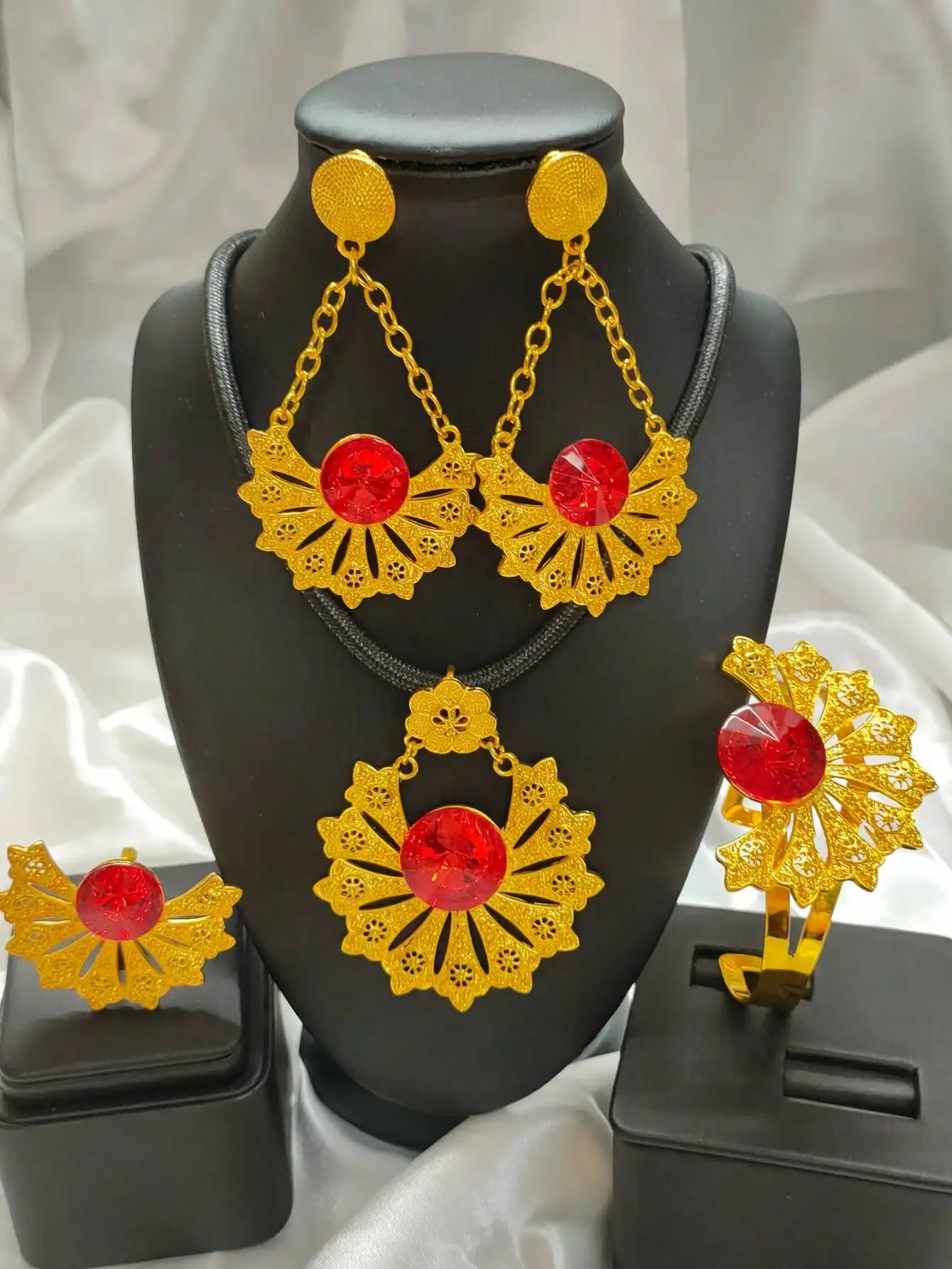 UBLAIK Nigerian Jewelry Set For Wedding African Necklace