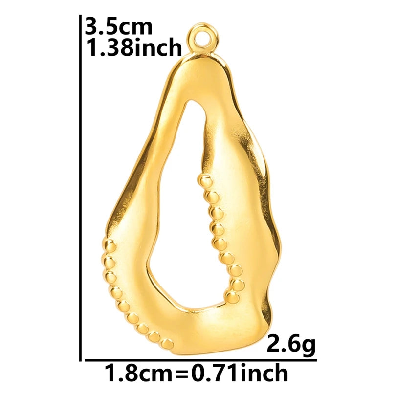 6Pcs GLOWCAT Real Gold Plated Ocean Charms Turtle Starfish