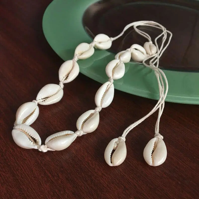 CN Boho Shell Choker Necklace For Women Girls Summer Fashion
