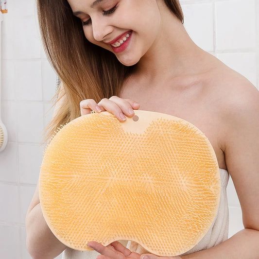 Hign-concerned Silicone Shower Foot Scrubber Bath Mat