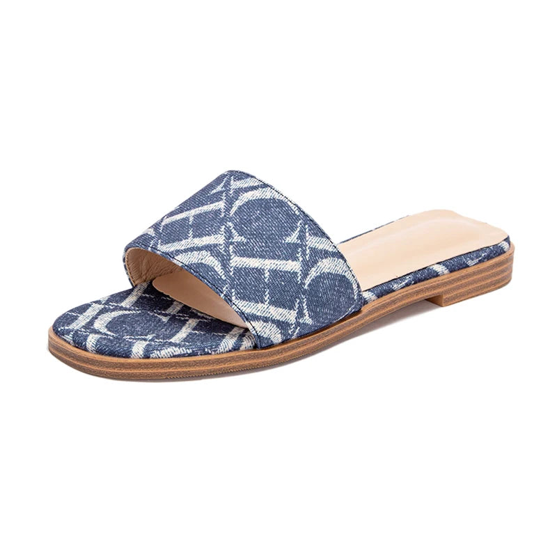 CHCHCN Womens Anti Slip Slippers With Letter Print