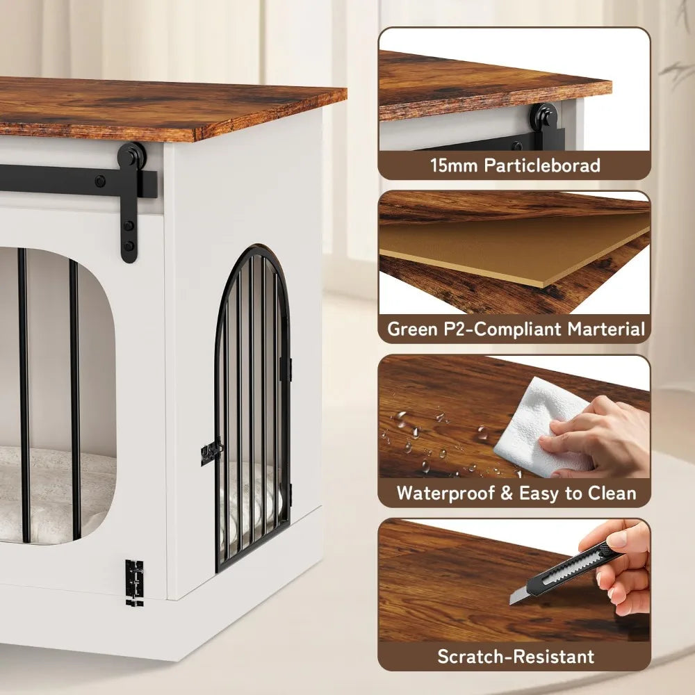 Hign-concerned Dog Kennel Furniture Farmhouse Crate