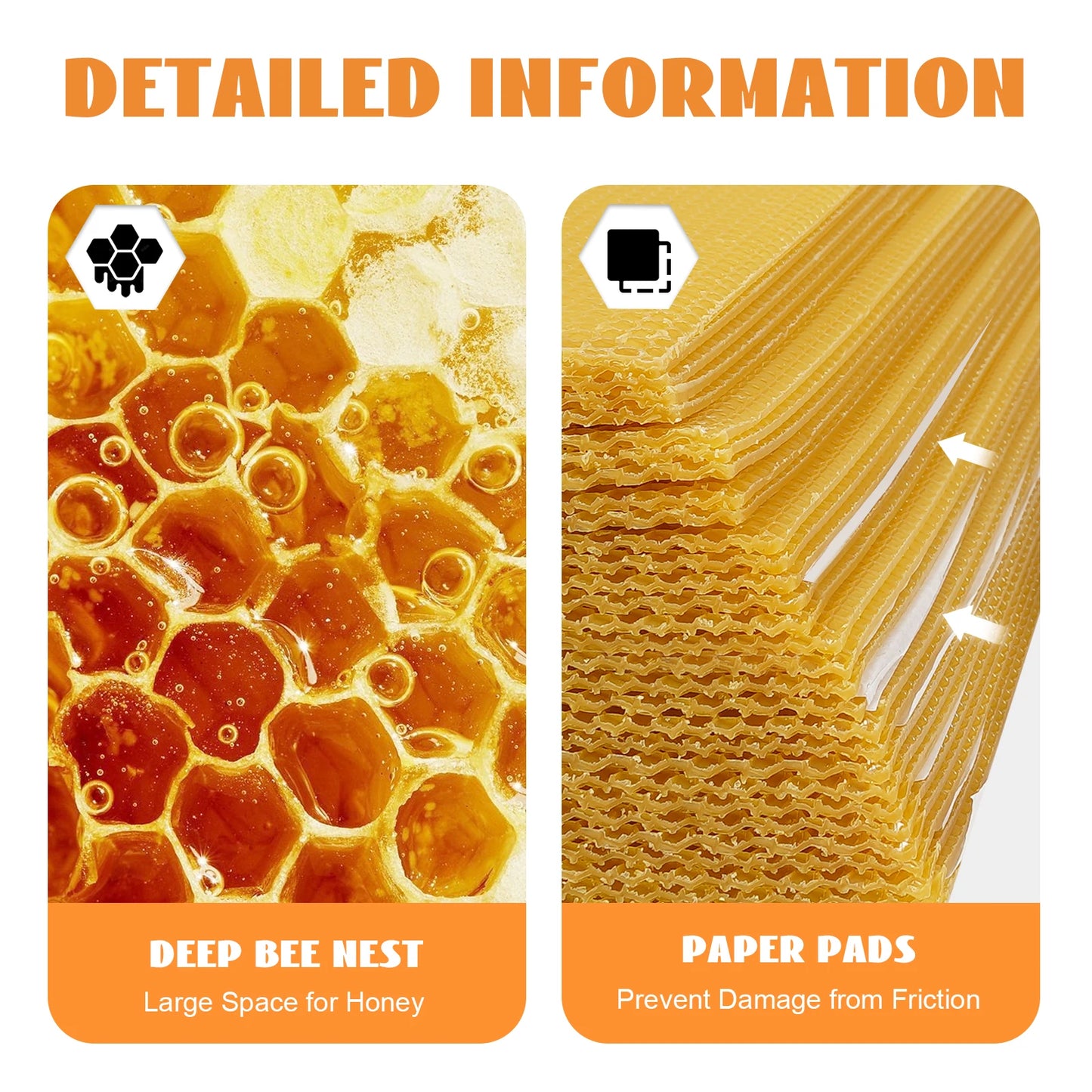 Hign-concerned 30 Pack Beeswax Foundations Beekeeping Kit