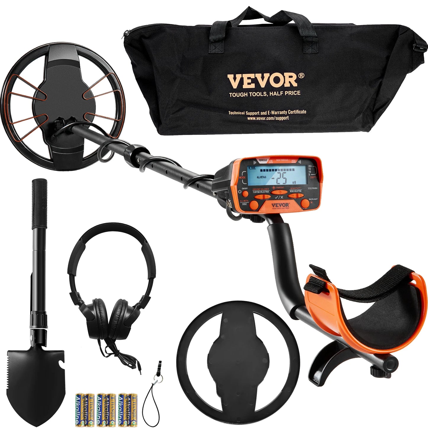 VEVOR Metal Detector With LCD Display 7 Modes Features