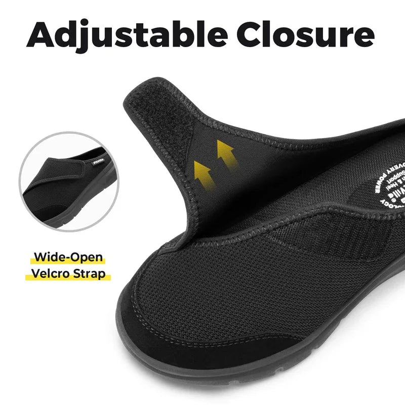 Orthopedic Women Slippers Fleece Lined Arch Support Indoor