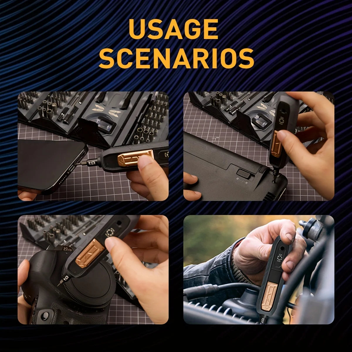 JAKEMY 180In1 Precision Cordless Screwdriver Set With Bits
