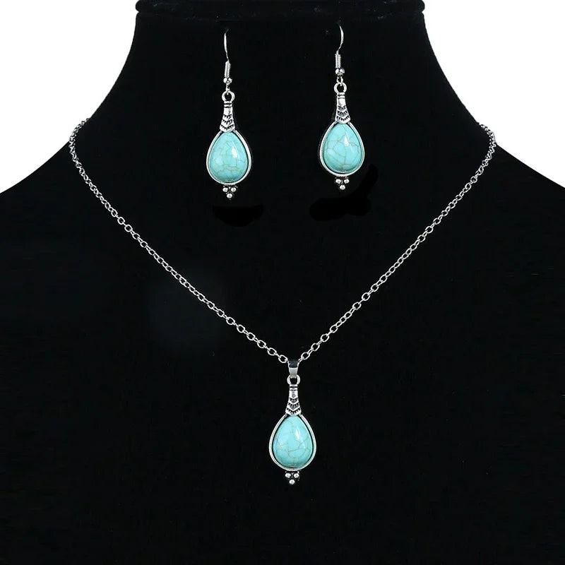 Lovbeafas Vintage Bohemian Hollow Geometric Jewelry Set