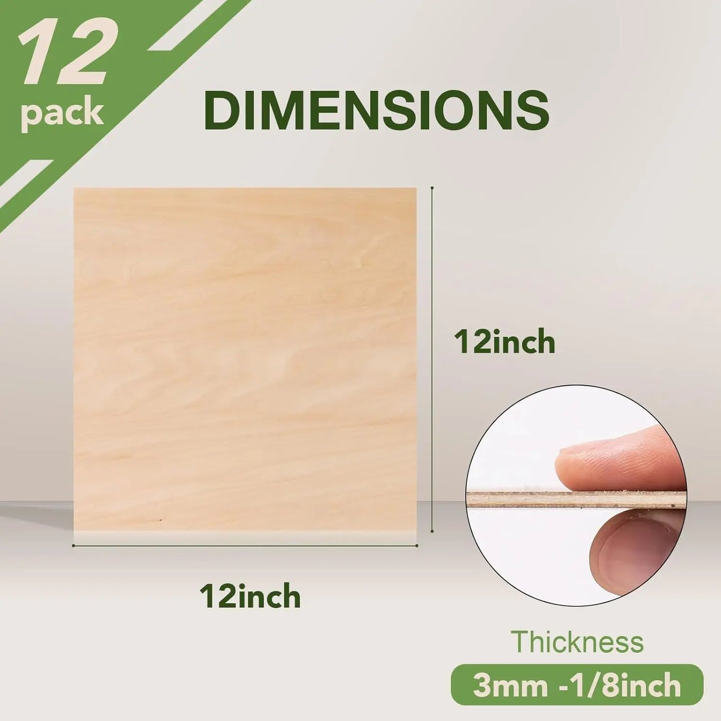 Robotime Basswood Sheets Pack Plywood For Laser Cutting