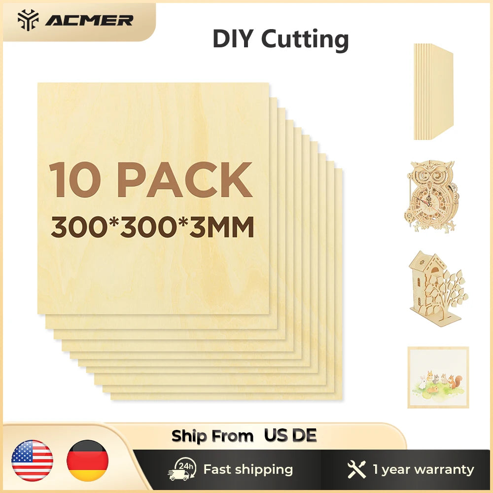 Basswood Sheets For Craft Laser Engraving And Cutting