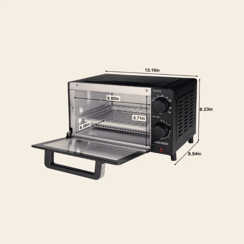 Hign-concerned Toaster Oven With Grill And Bake Tray