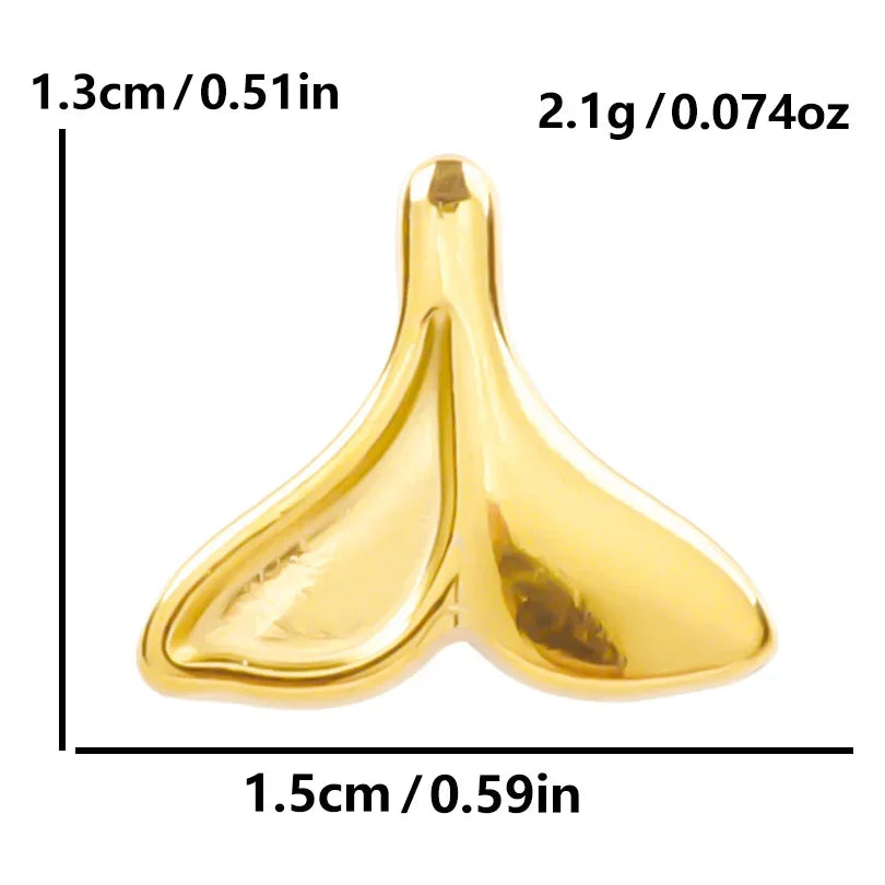 6Pcs GLOWCAT Real Gold Plated Ocean Charms Turtle Starfish