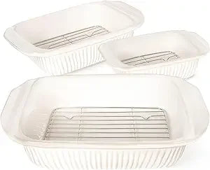 Oven Safe Ceramic Lasagna Dishes And Baking Trays Sets