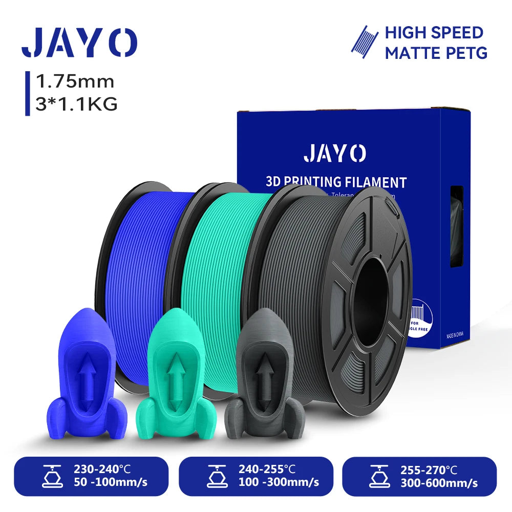 JAYO High Speed Matte PETG PLA Filament For Printing