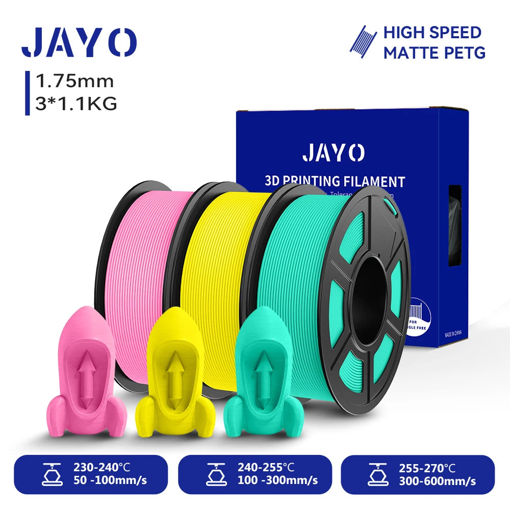 JAYO High Speed Matte PETG PLA Filament For Printing