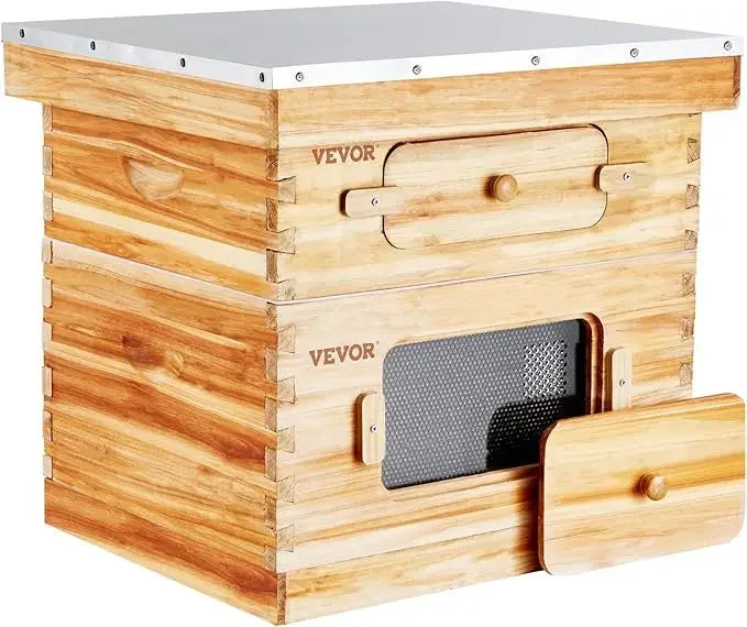 XMSJ Beehive Starter Kit Langstroth Beekeeping Beeswax