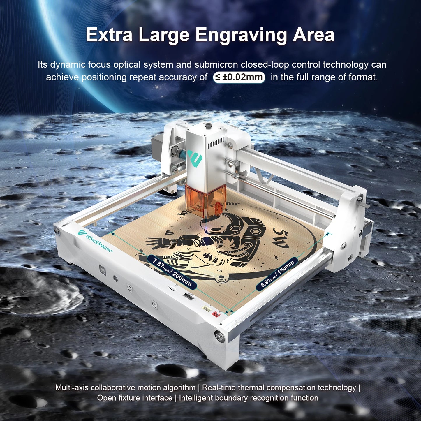 WindDraumr P1 Pro 5W Laser Engraver Portable CNC Machine