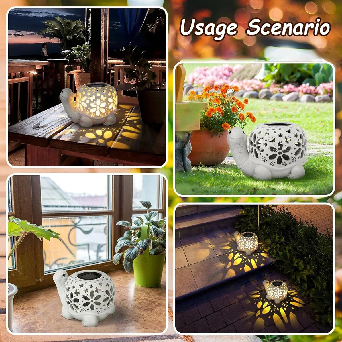 Solar Garden Statue With Light Gift For Mom Rose Bees