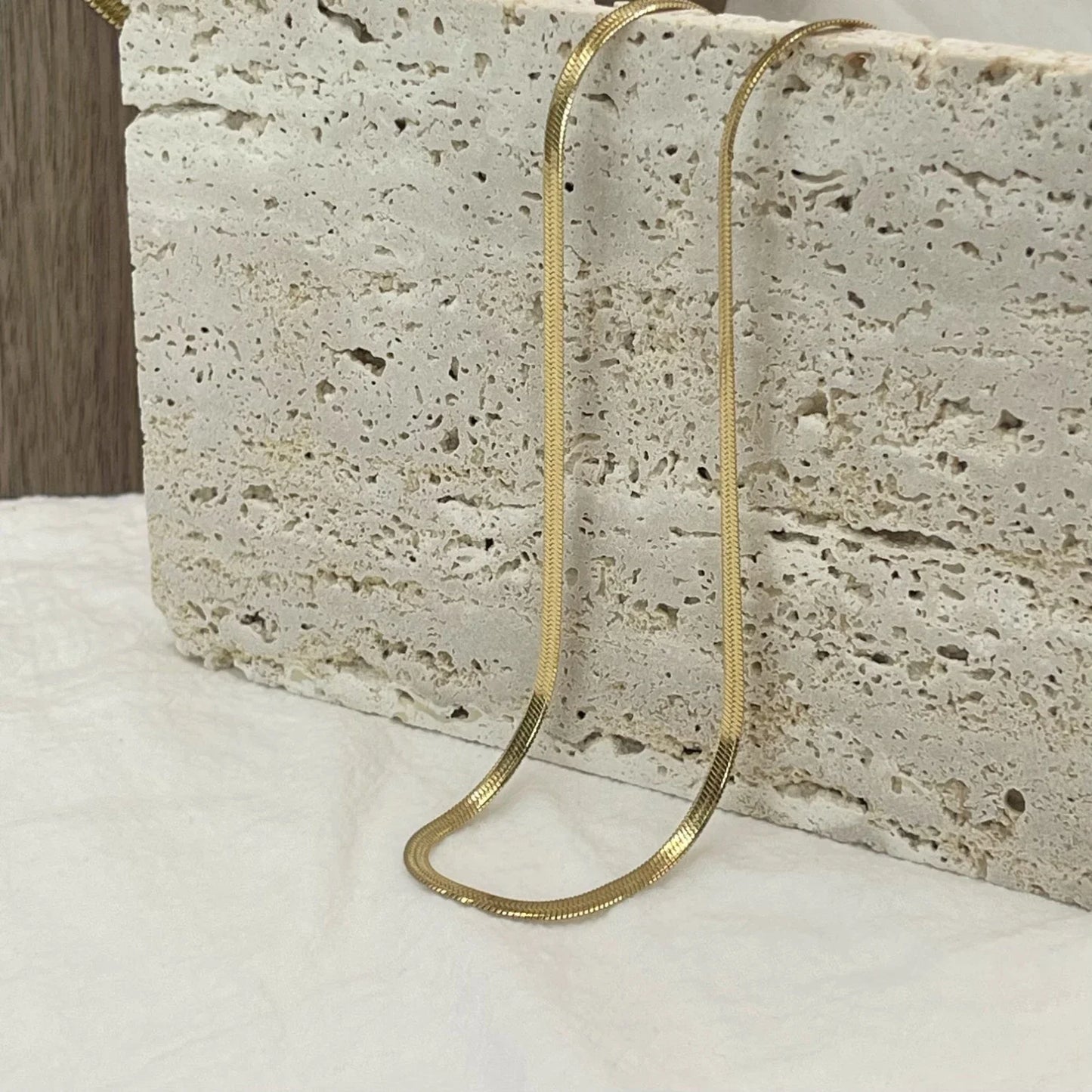 Unisex Minimalist Stainless Steel Snake Chain Necklace