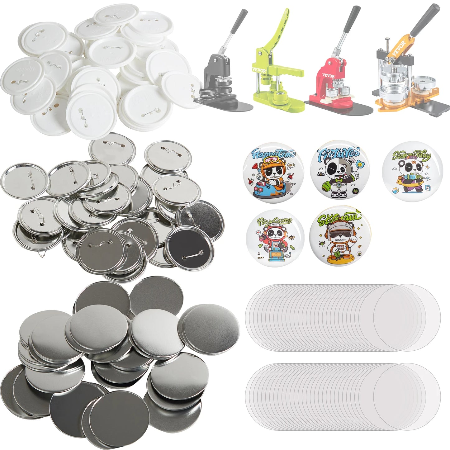 Film Button Badge Parts For Button Maker Machine Set