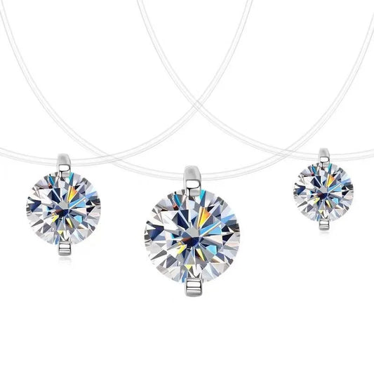 Fine Or Fashion S925 Sterling Mermaid Moissanite Necklace