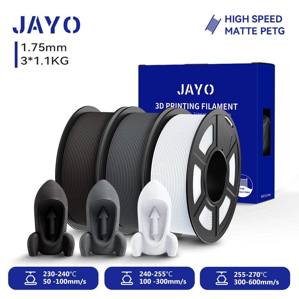 JAYO High Speed Matte PETG PLA Filament For Printing