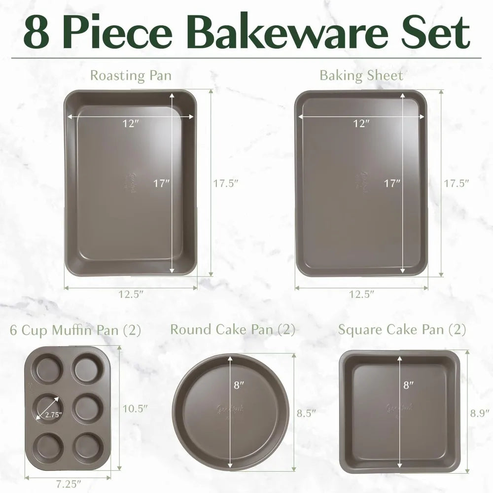 Goodful Nonstick Bakeware Set Stackable Pans And Molds