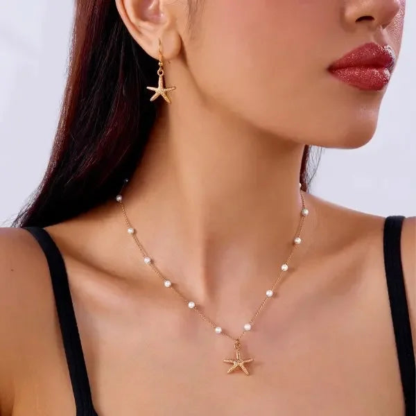 Rinhoo Pearl Tassel Necklace For Women Minimalist Jewelry