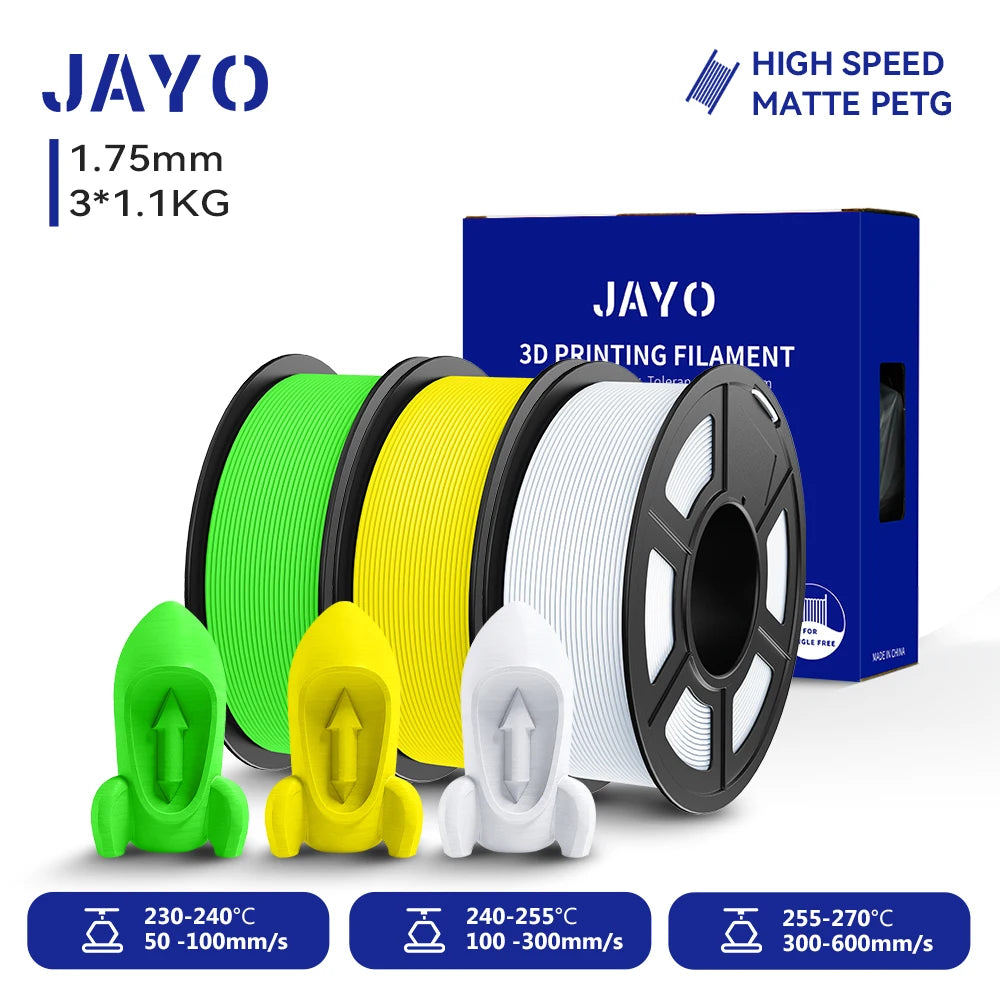 JAYO High Speed Matte PETG PLA Filament For Printing