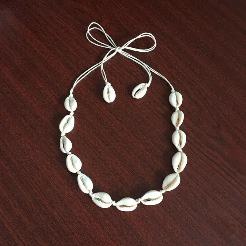 CN Boho Shell Choker Necklace For Women Girls Summer Fashion