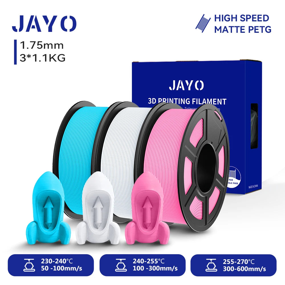 JAYO High Speed Matte PETG PLA Filament For Printing
