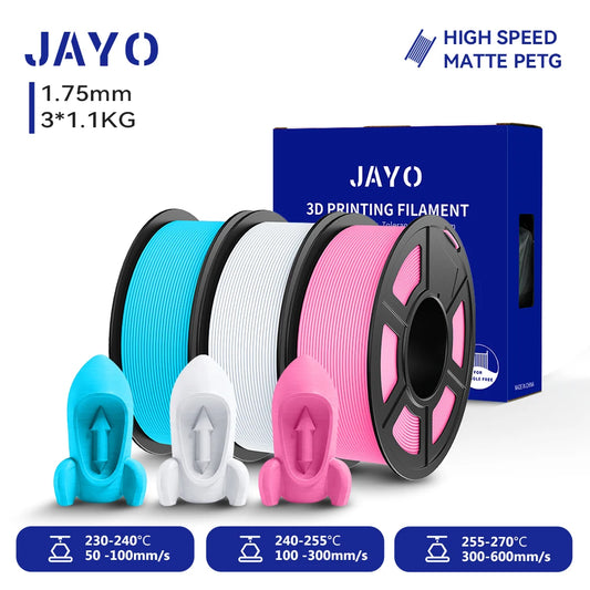 JAYO High Speed Matte PETG PLA Filament For Printing