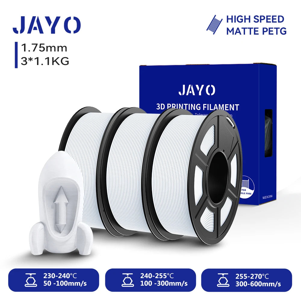 JAYO High Speed Matte PETG PLA Filament For Printing