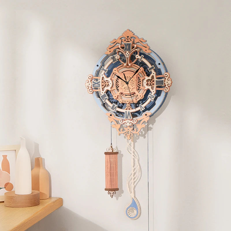 Robotime Rokr 3D Wooden Puzzle Time Art Romantic Clock